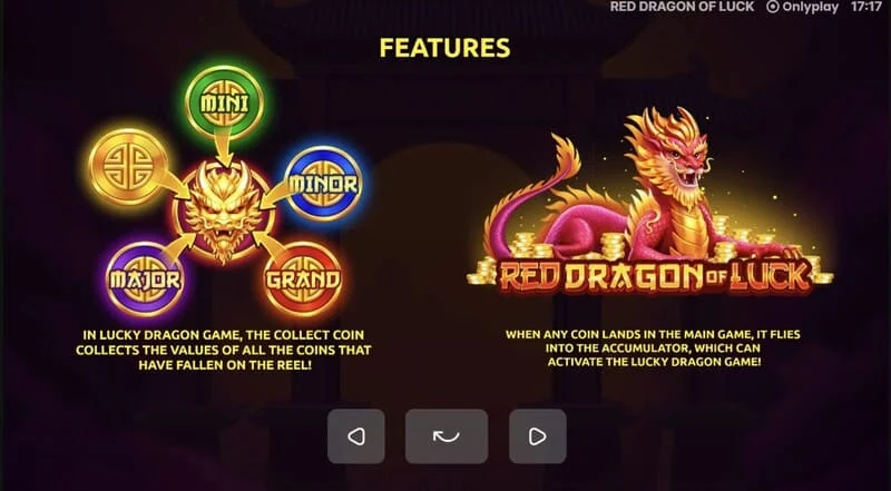 Red Dragon of Luck - Jackpot Mini, Minor, Major, dan Grand